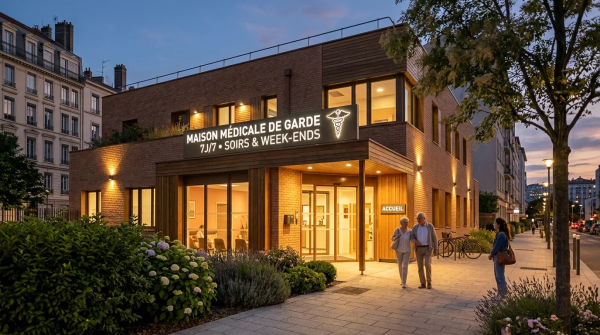 Maison médicale de garde Lyon : un lieu d'accueil rassurant et accessible le soir.