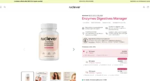 page produit nuclever enzymes digestives