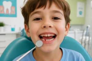 Ma fille a une dent qui pousse dans la gencive