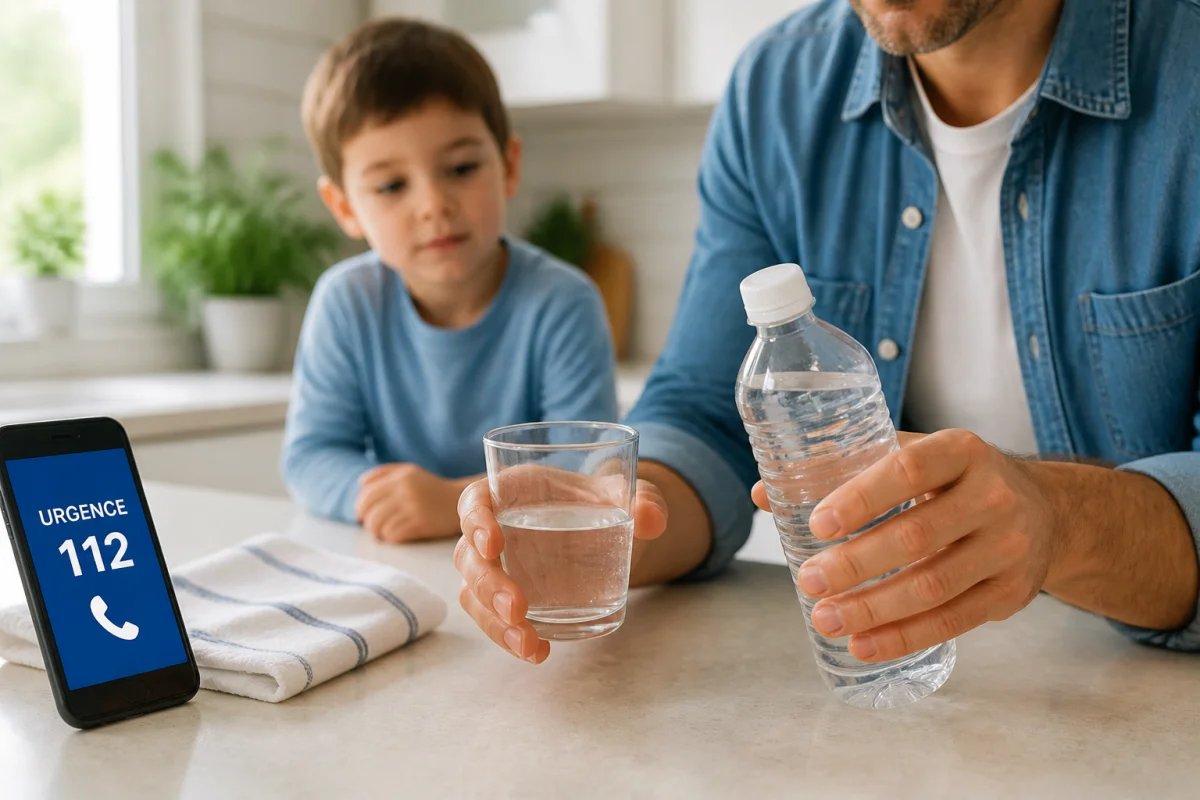 Mon fils a avalé du vinaigre blanc que faire